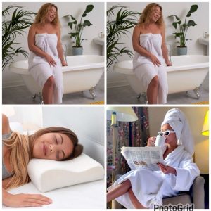 Towels, Bathrobe & Memory Pillow